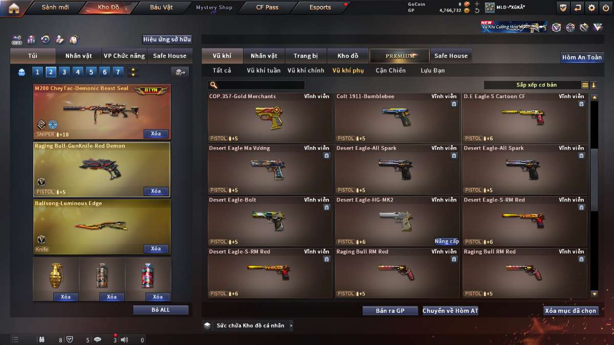 shop acc cf uy tin gia re